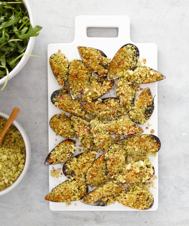 Crunchy Baked Mussels in the Thermomix | Recipe