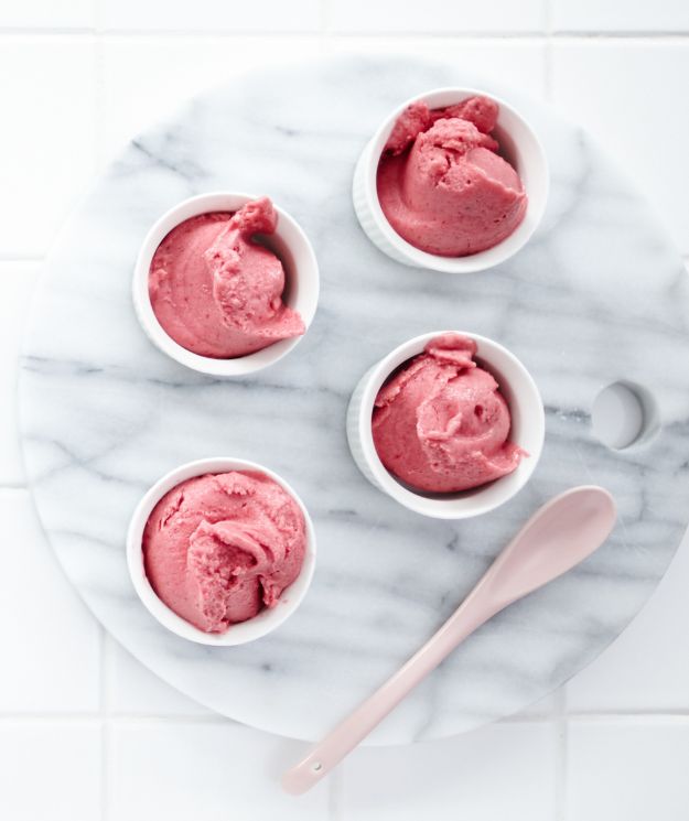 Banana Raspberry Ice Cream in the Thermomix | Recipe