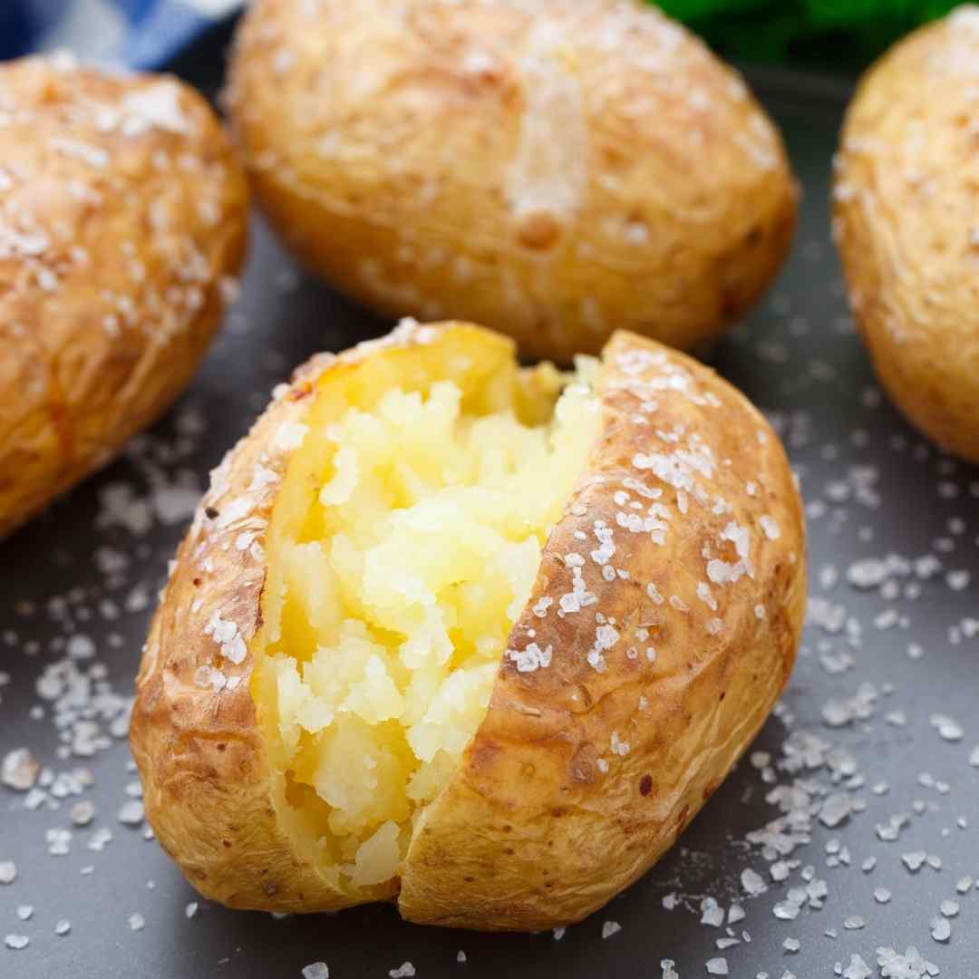 Slow Cooker Easiest Jacket Potatoes