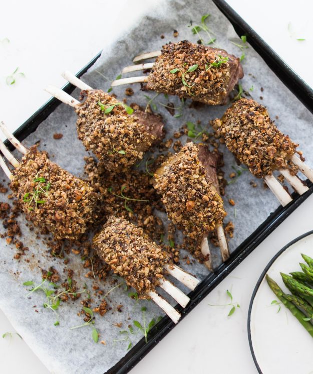 Rack Of Lamb W. Hazelnut Crust in the Thermomix | Recipe