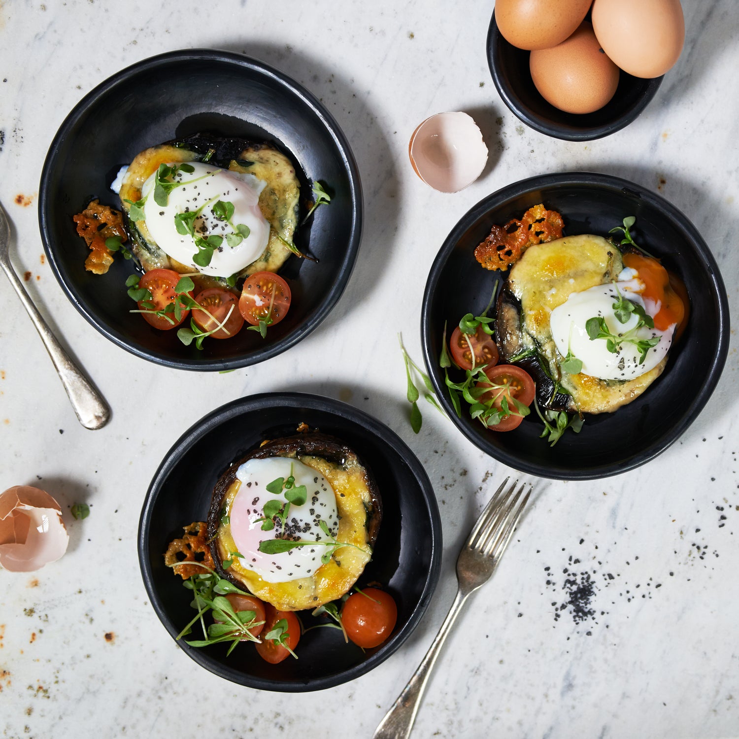 Grilled Mushroom & Eggs in the Thermomix