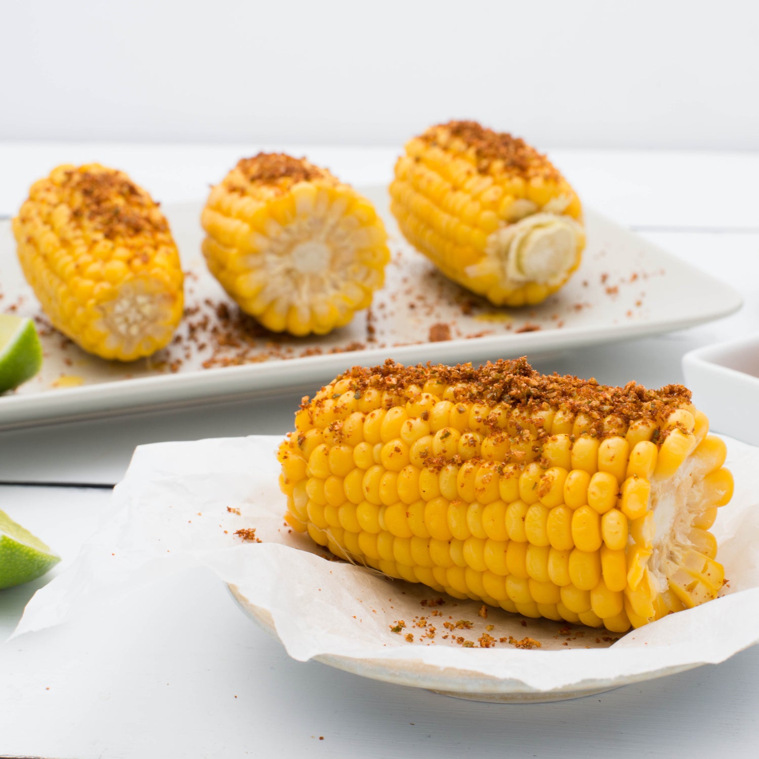 Steamed Corn W. Spicy Lime Salt in the Thermomix | Recipe