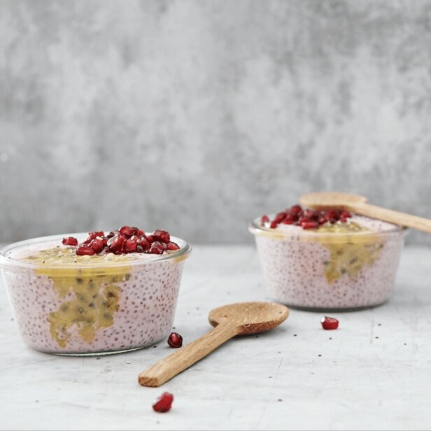 Thermomix Pink Chia Puddings Recipe