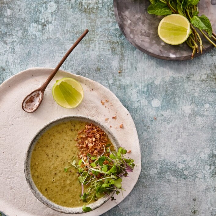 Thermomix Thai Coconut and Broccoli Soup Recipe