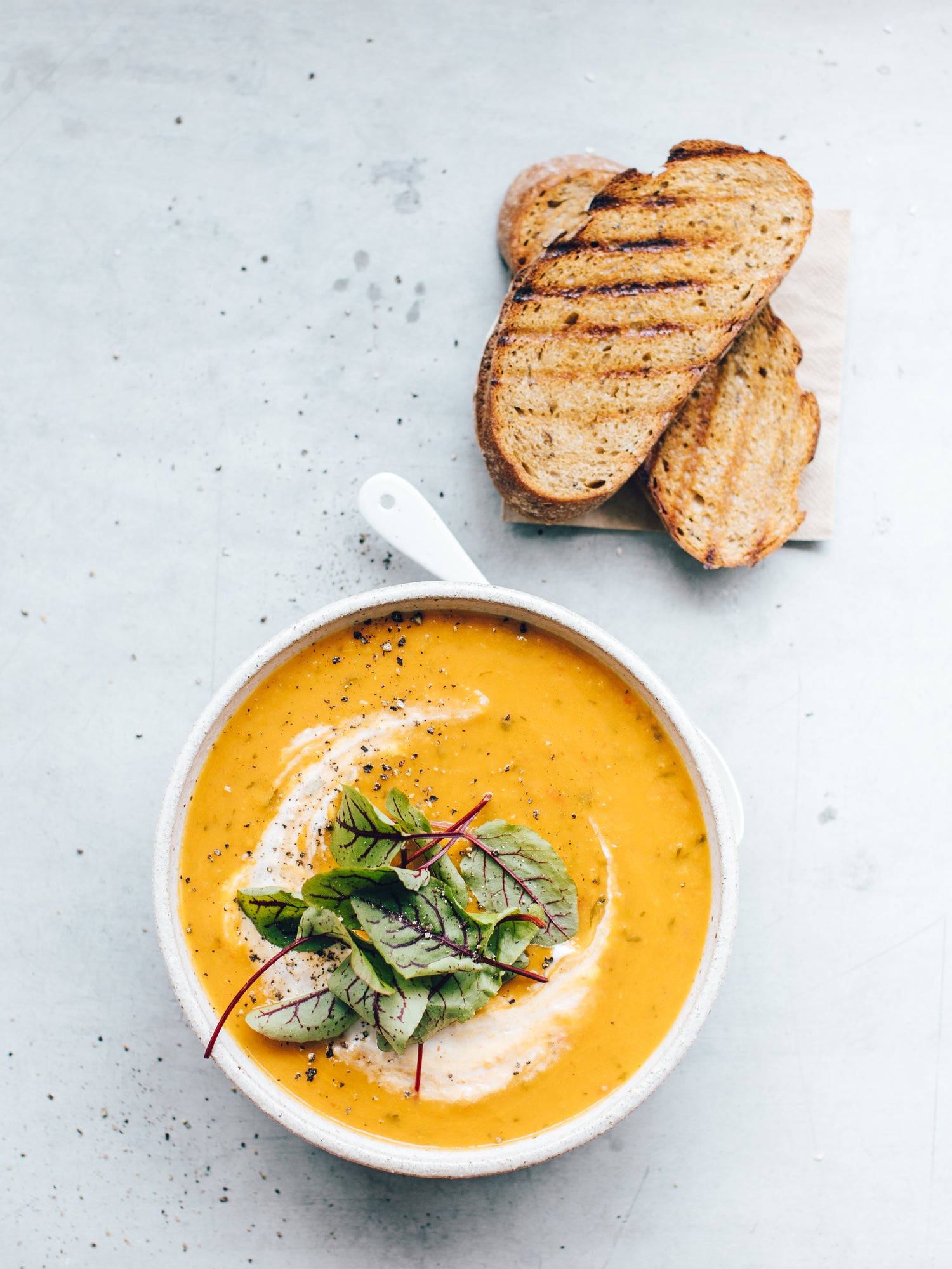 Spicy Sweet Potato And Coriander Soup in the Thermomix | Recipe