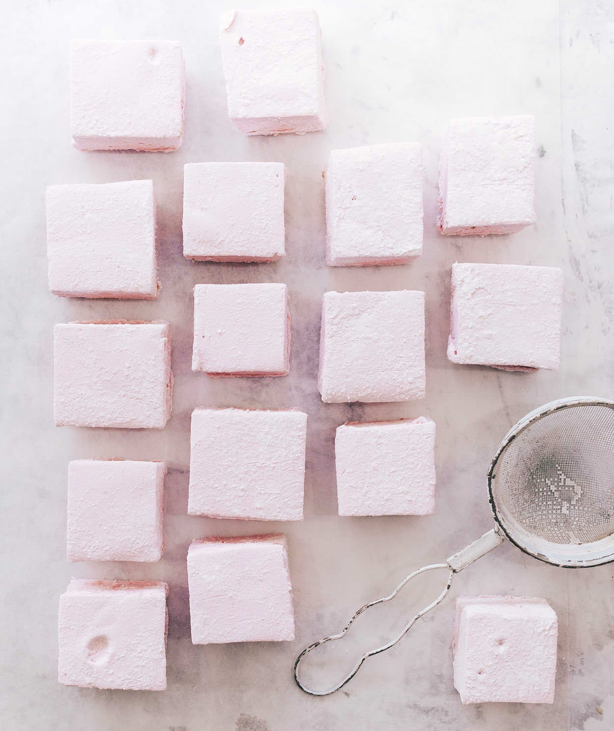Raspberry Marshmallows in the Thermomix