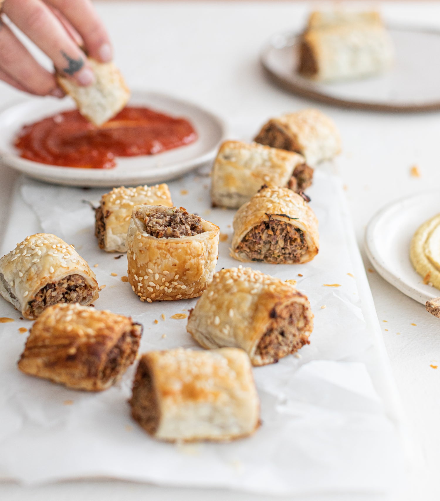 Vegan Party Sausage Rolls in the Thermomix | Recipe